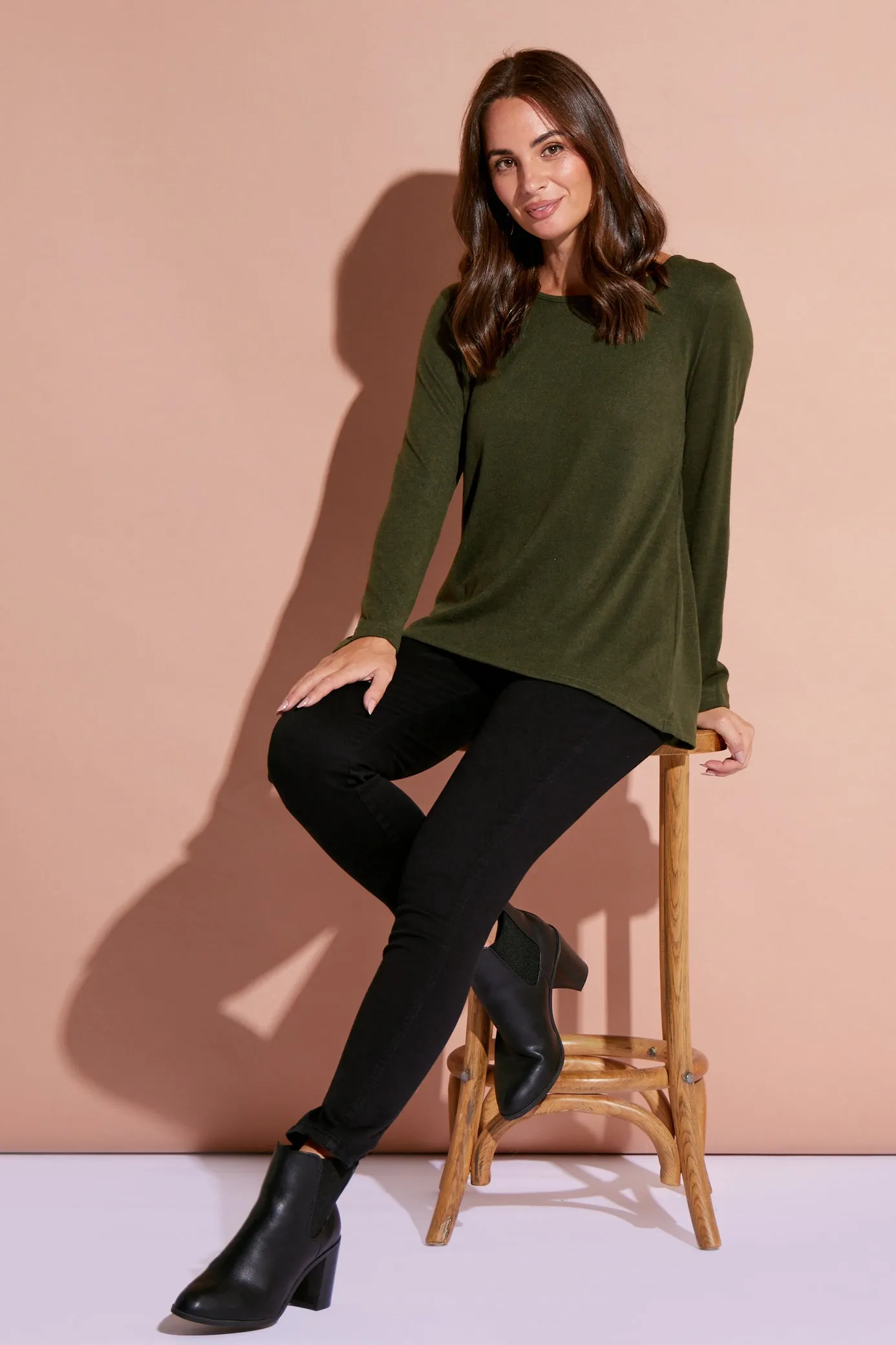 Rory Knit Top - Khaki