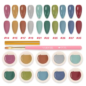 Solid Gel Polish 10 Colors Set - Spring Vibes