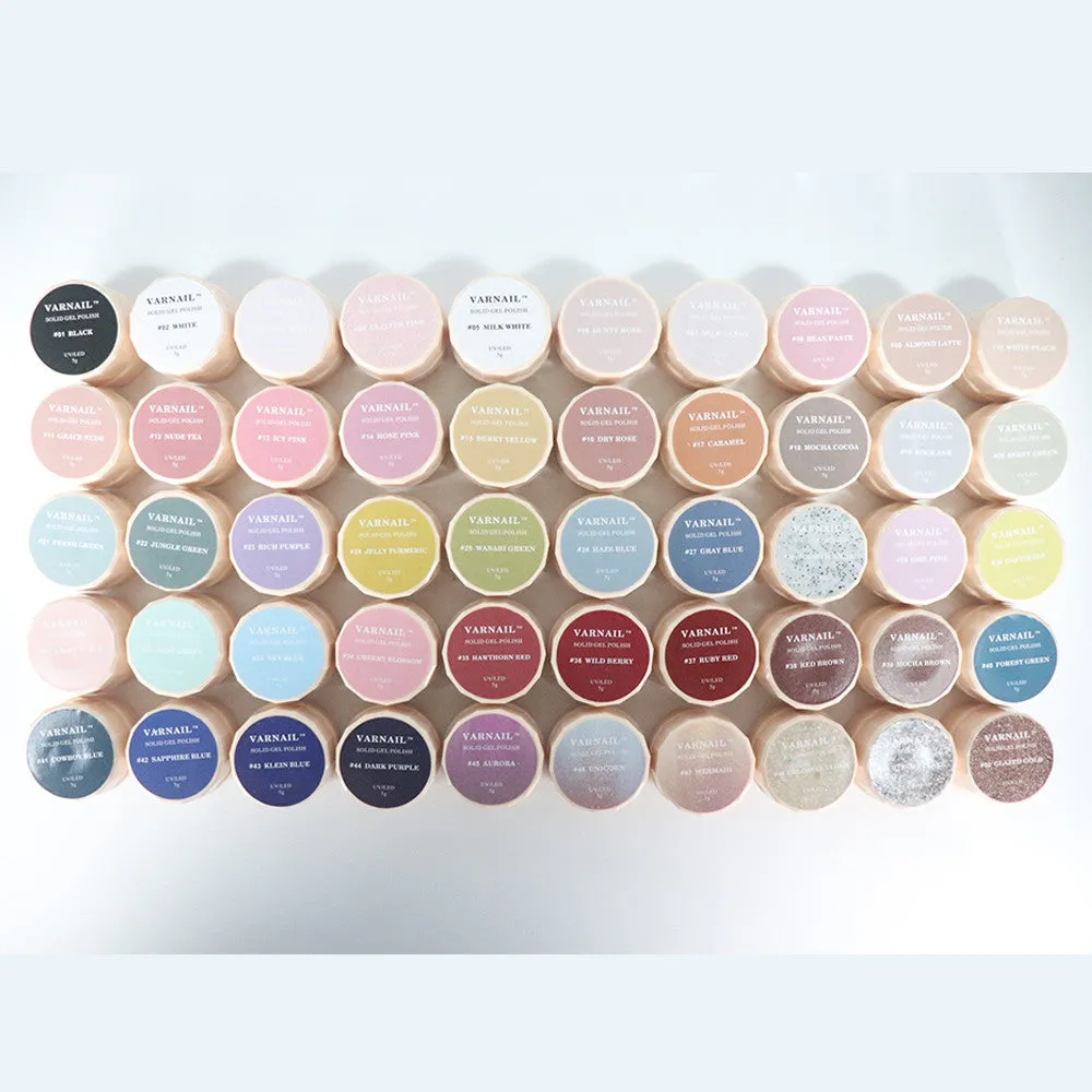 Solid Gel Polish 50 Colors - ( 01-50)