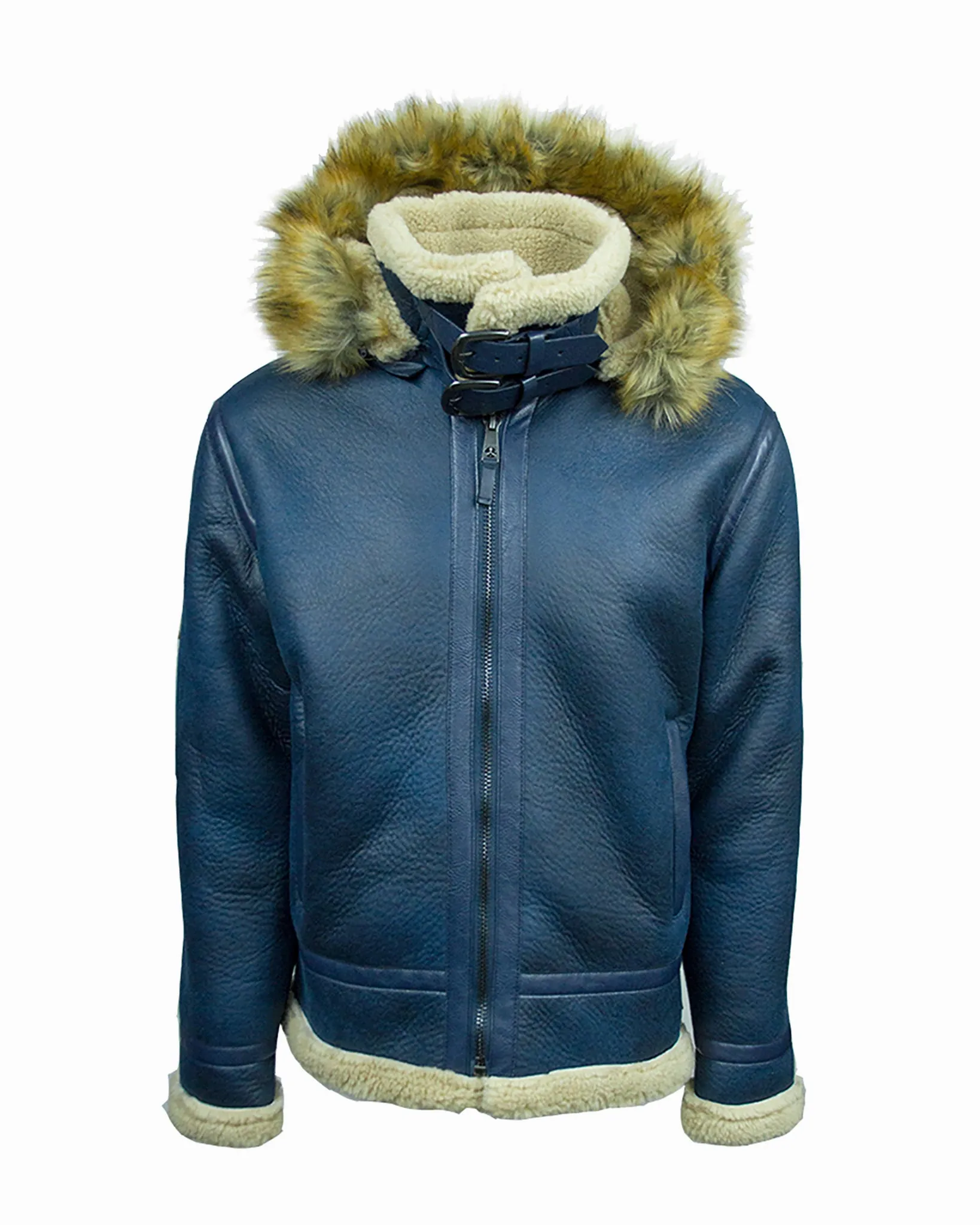 TOP GUN® PREMIUM WOOL-BLEND FAUX SHEARLING COAT