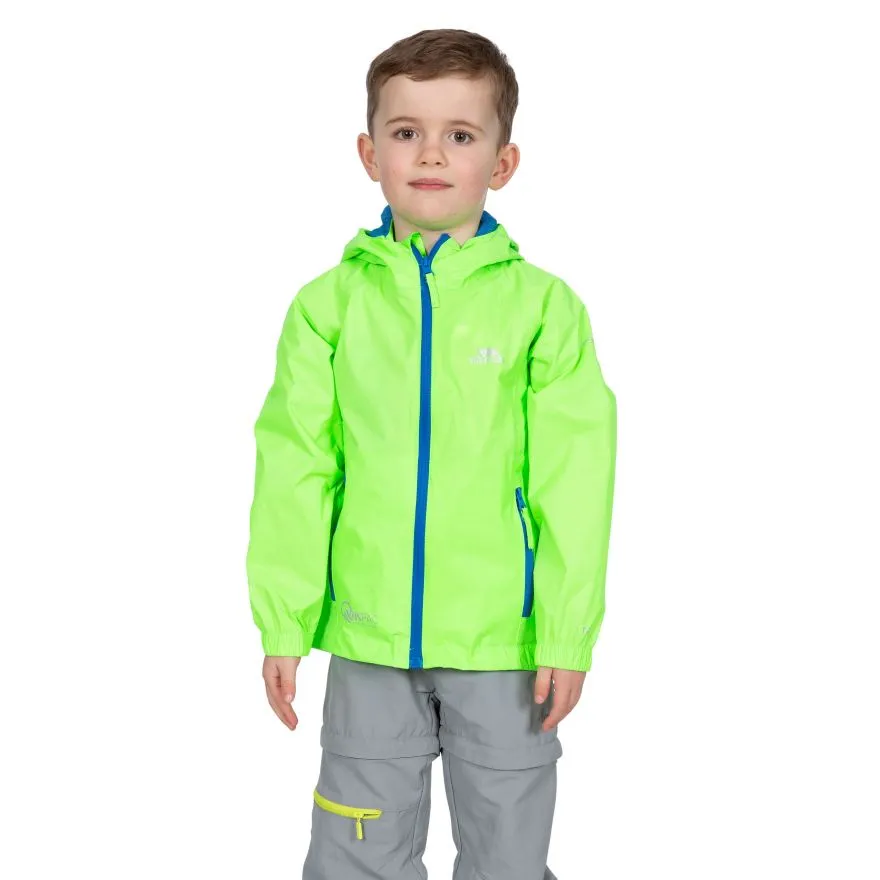 Trespass Qikpac Kids Rain Jacket