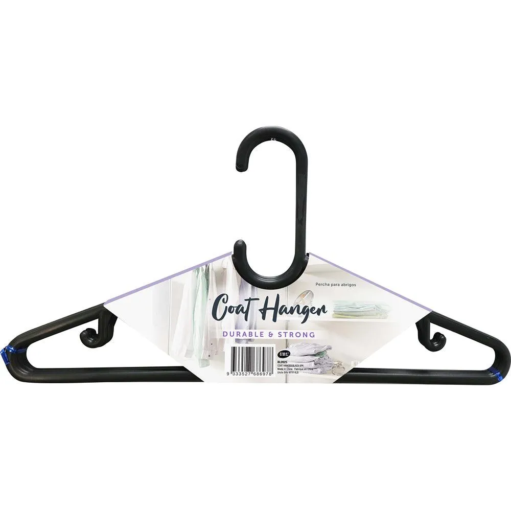 UBL Durable Coat Hanger | Pack of 6