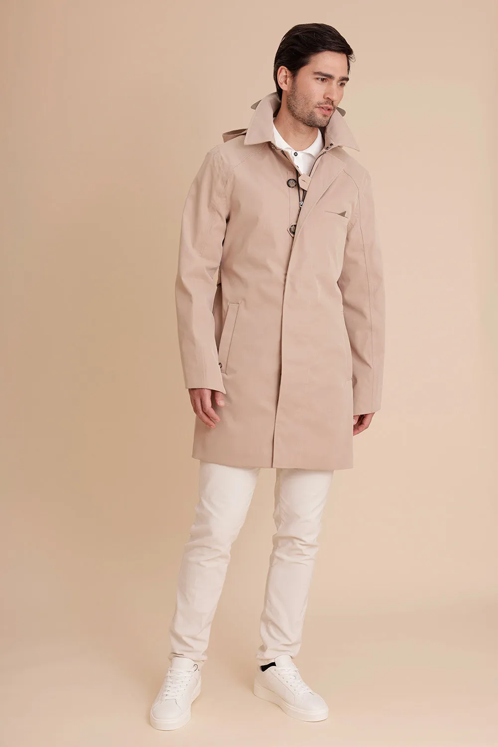 Waterproof Men's Trenchcoat - Beige