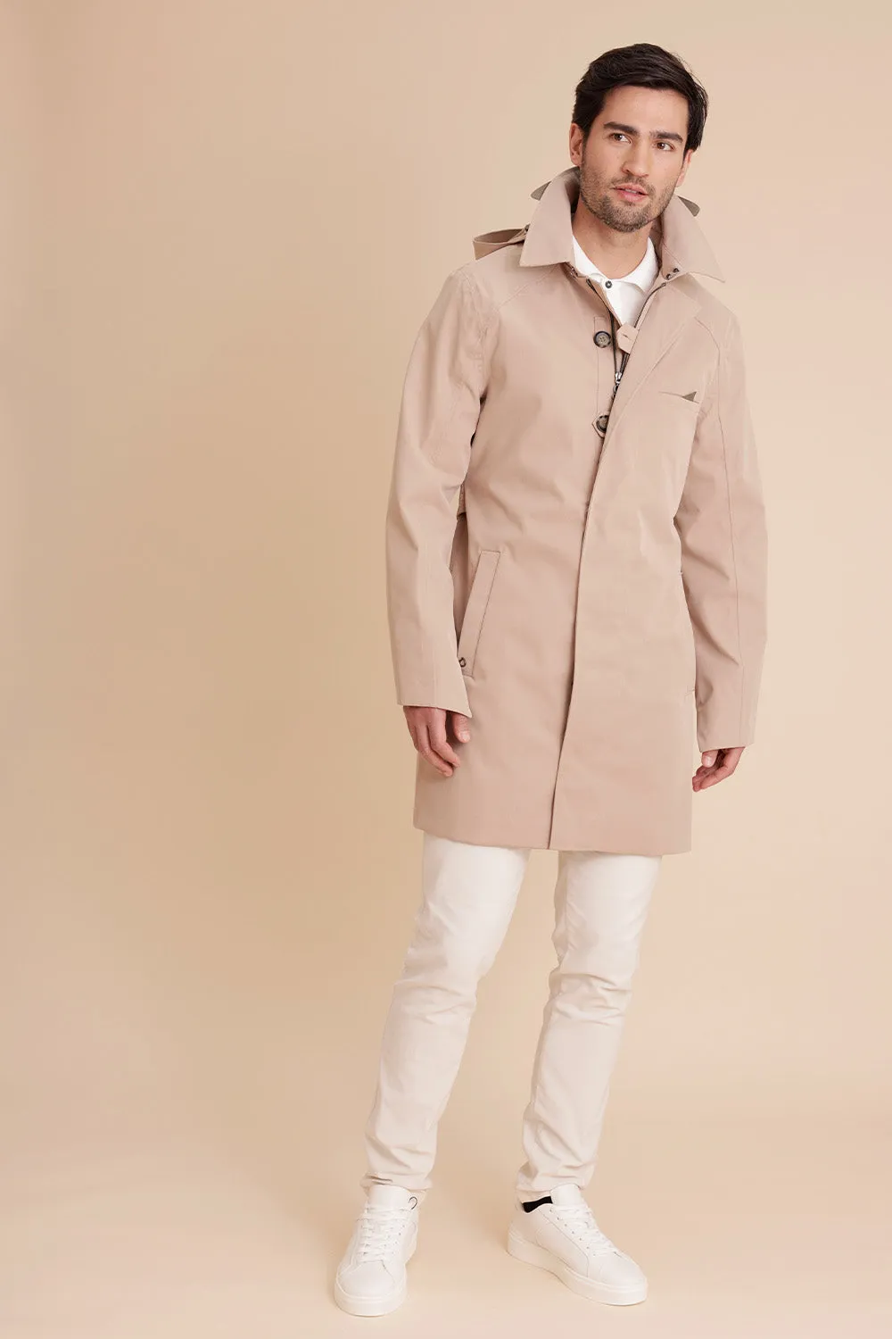 Waterproof Men's Trenchcoat - Beige