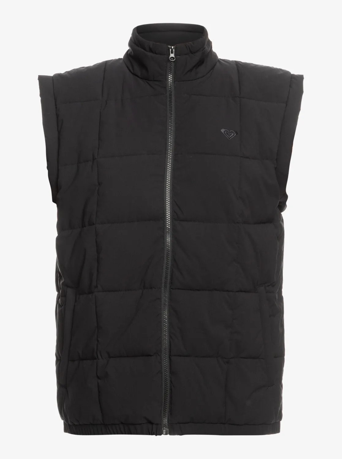 Waves Of Warmth Quilted Vest - Anthracite