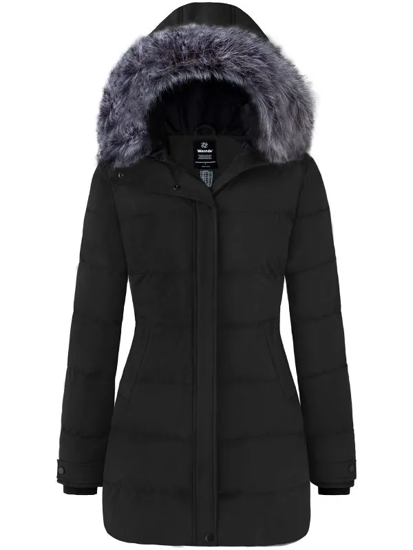 Women's Long Quilted Winter Coat