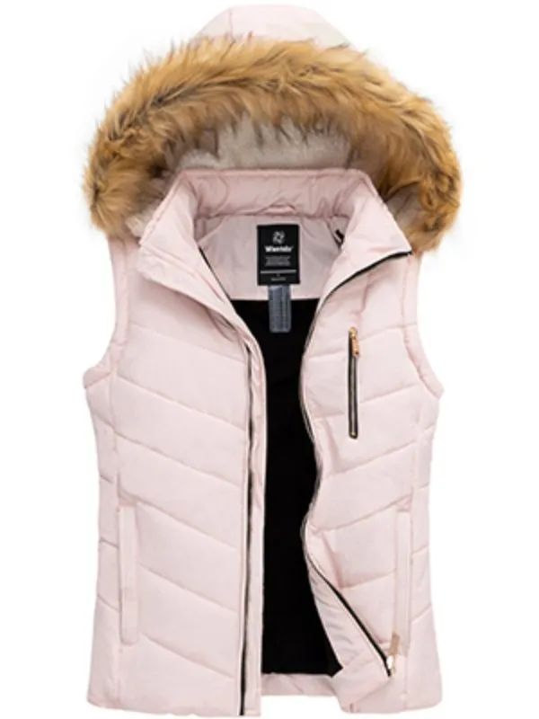 Women's Thicken Vest Quilted Padding Puffer Vest（复制）