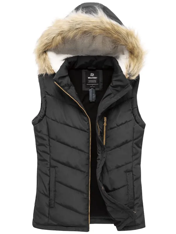 Women's Thicken Vest Quilted Padding Puffer Vest（复制）