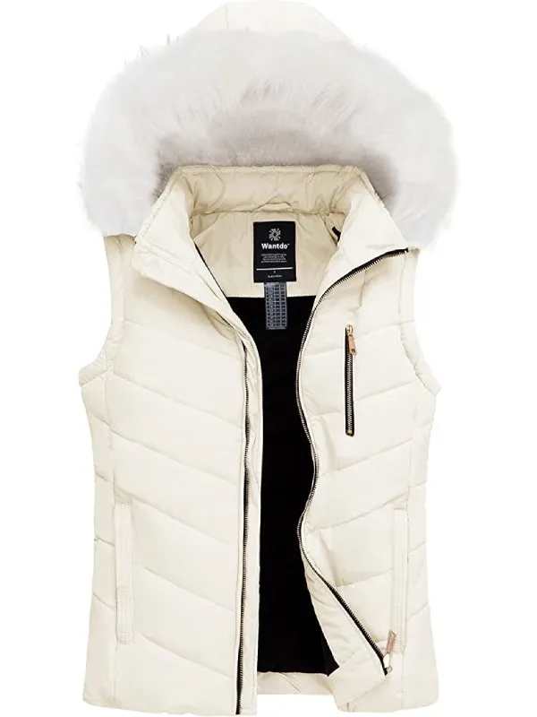 Women's Thicken Vest Quilted Padding Puffer Vest（复制）