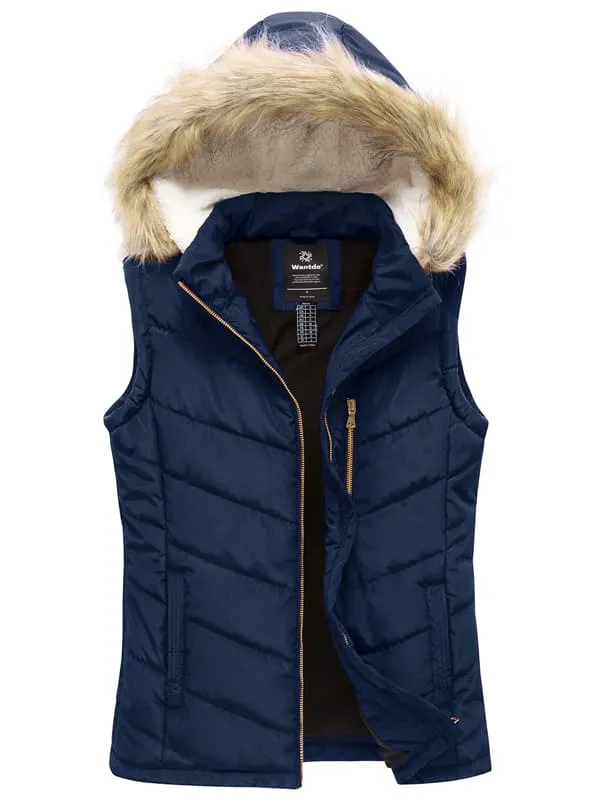 Women's Thicken Vest Quilted Padding Puffer Vest