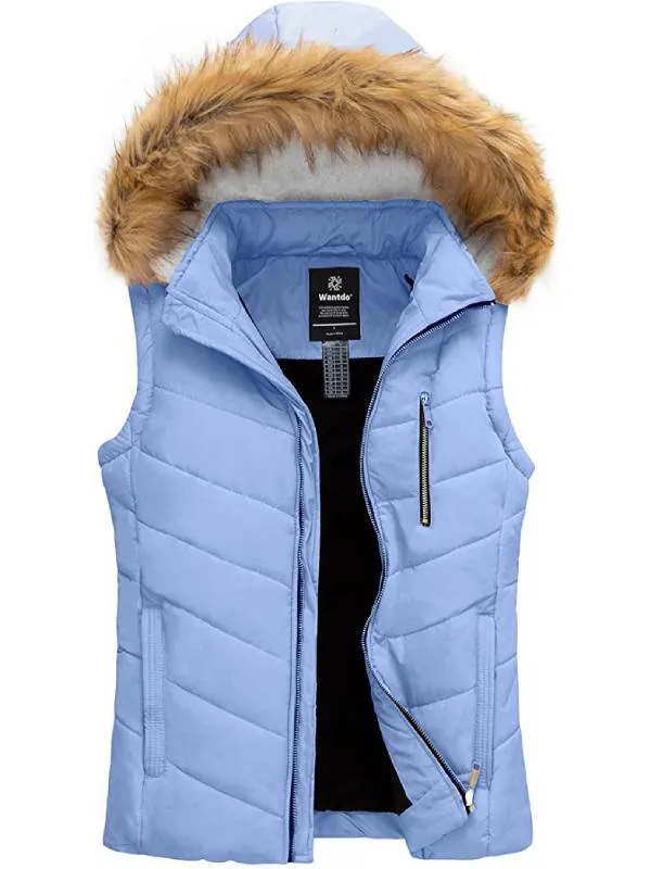 Women's Thicken Vest Quilted Padding Puffer Vest（复制）