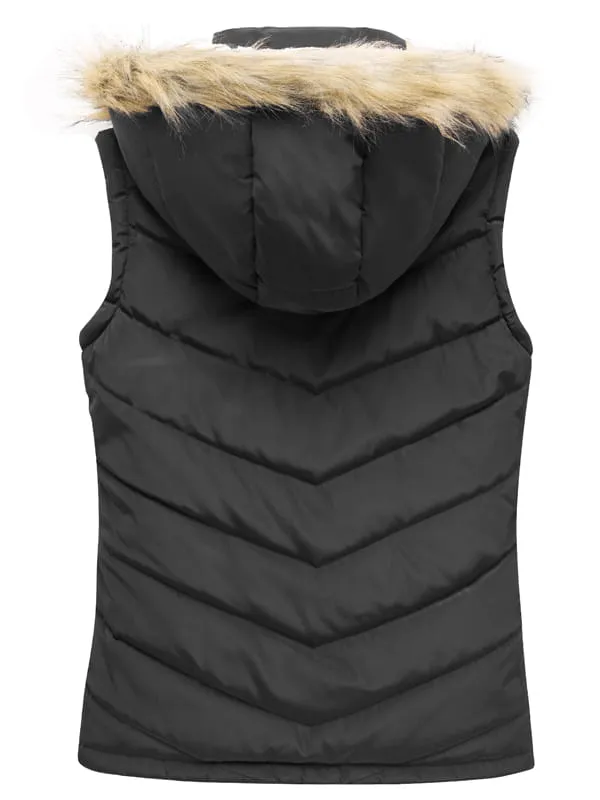 Women's Thicken Vest Quilted Padding Puffer Vest（复制）