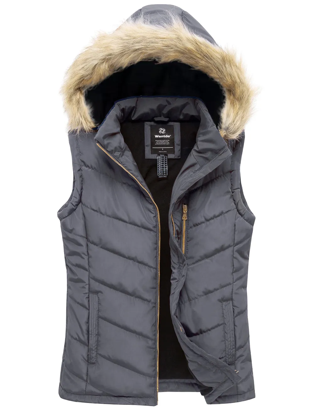 Women's Thicken Vest Quilted Padding Puffer Vest（复制）