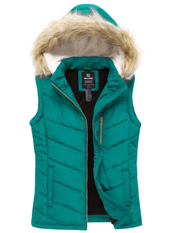 Women's Thicken Vest Quilted Padding Puffer Vest